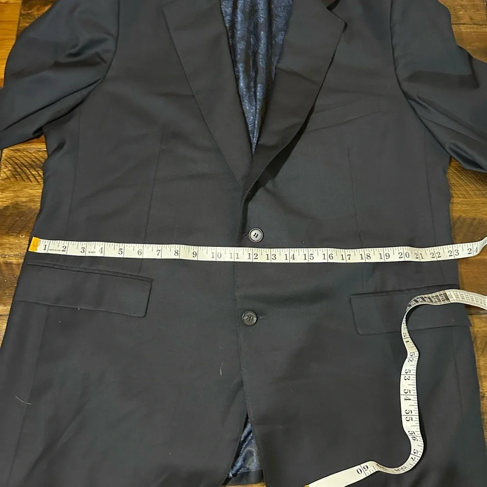 Cicchini Clothiers Blazer 48R Italian Wool Navy Bespoke Birmingham MI